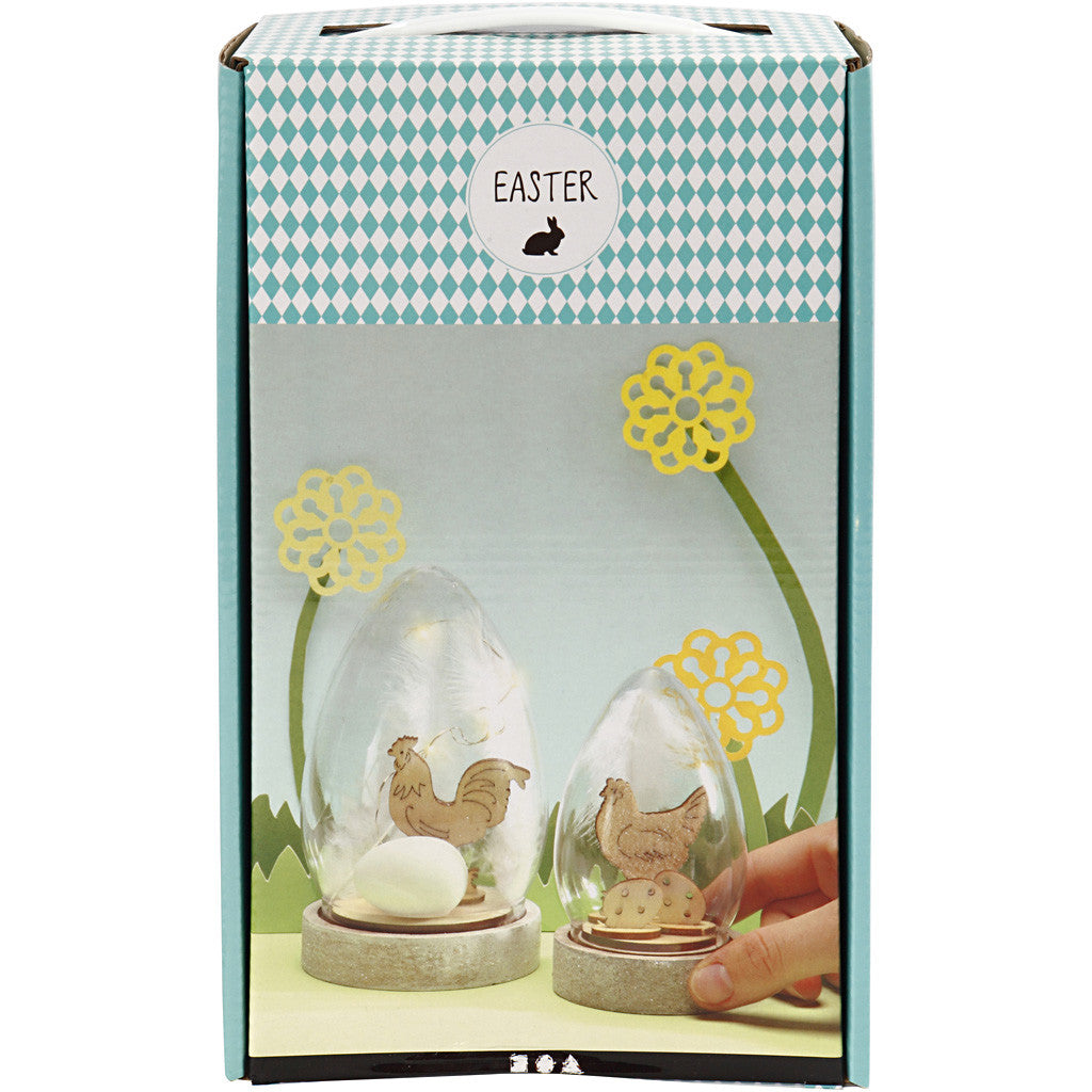 Bells with Inner Decorations, H: 12+15,5 cm, 2 pc/ 1 pack [HOB-52188]