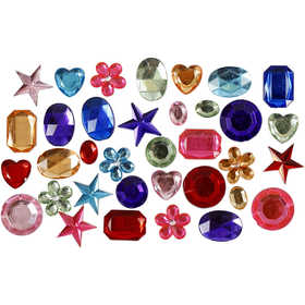 Rhinestones, size 10-15 mm, 15 g/ 1 pack [HOB-522881]