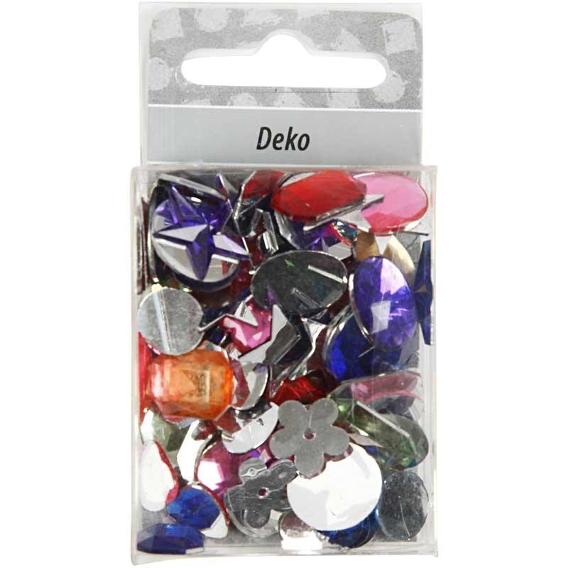 Rhinestones, size 10-15 mm, 15 g/ 1 pack [HOB-522881]