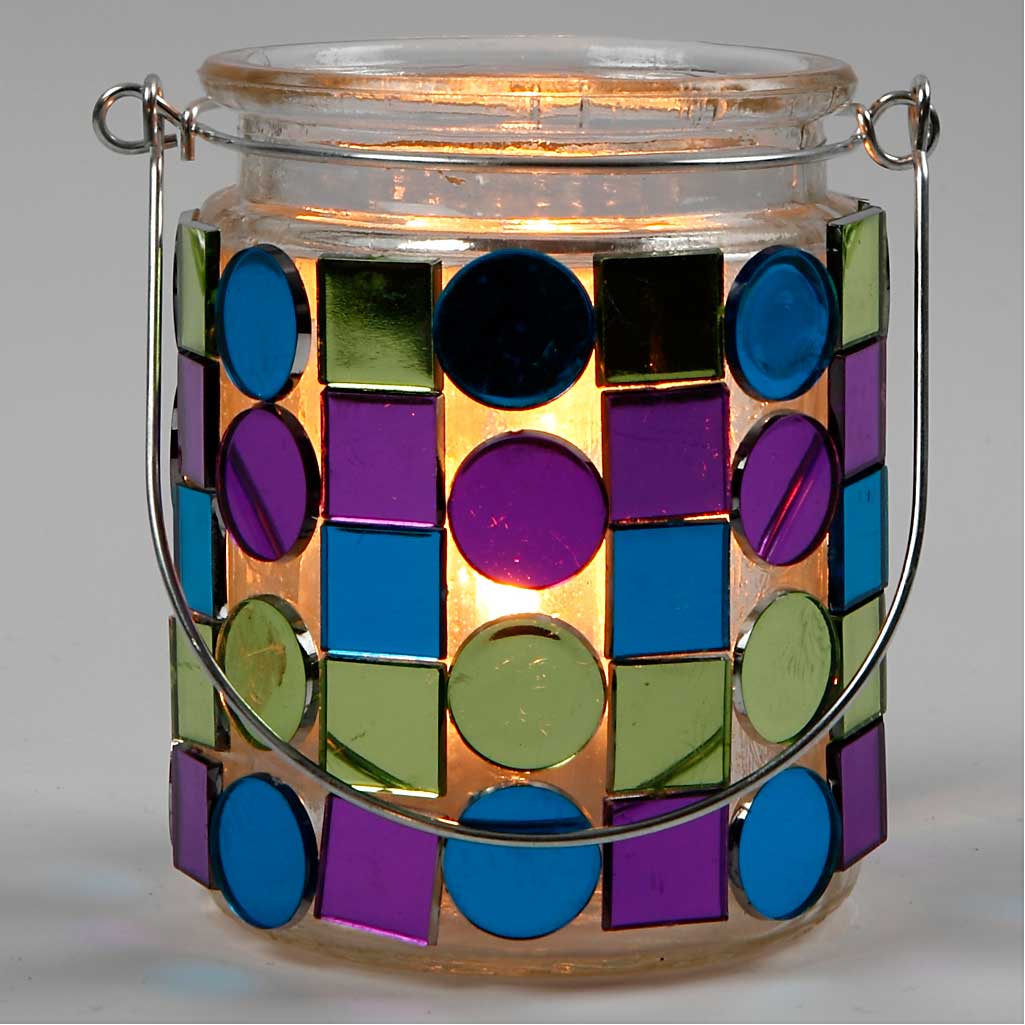 Mirror Mosaic Tiles , size 15 mm, thickness 2 mm, 300 pc/ 1 pack [HOB-52300]