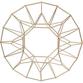 Hanging ornament, ring, dia. 28 cm, brass, 1 pc [HOB-52361]