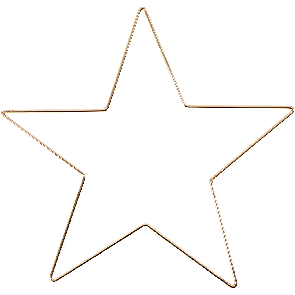 Star Ornament, dia. 30 cm, thickness 3 mm, gold