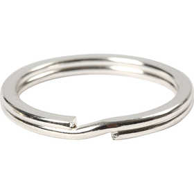 Key Chain, dia. 28 mm, silver-plated, 4 pc/ 1 pack [HOB-526040]