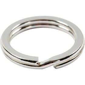 Split Ring, dia. 15 mm, silver-plated, 15 pc/ 1 pack [HOB-52609]