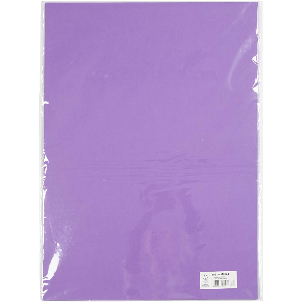 Card, sheet 50x70 cm, 270 g, purple, 10 sheet/ 1 pack [HOB-540944]