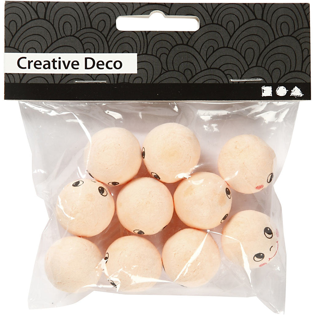 Heads, dia. 22 mm, light beige, 10 pc/ 1 pack [HOB-542220]