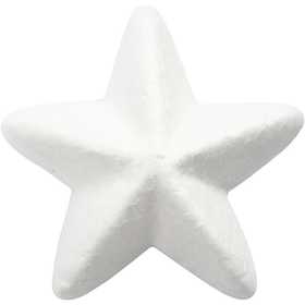 Star, W: 6 cm, white, 50 pc/ 1 pack [HOB-543280]
