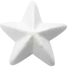 Star, W: 11 cm, white, 25 pc/ 1 pack [HOB-543290]