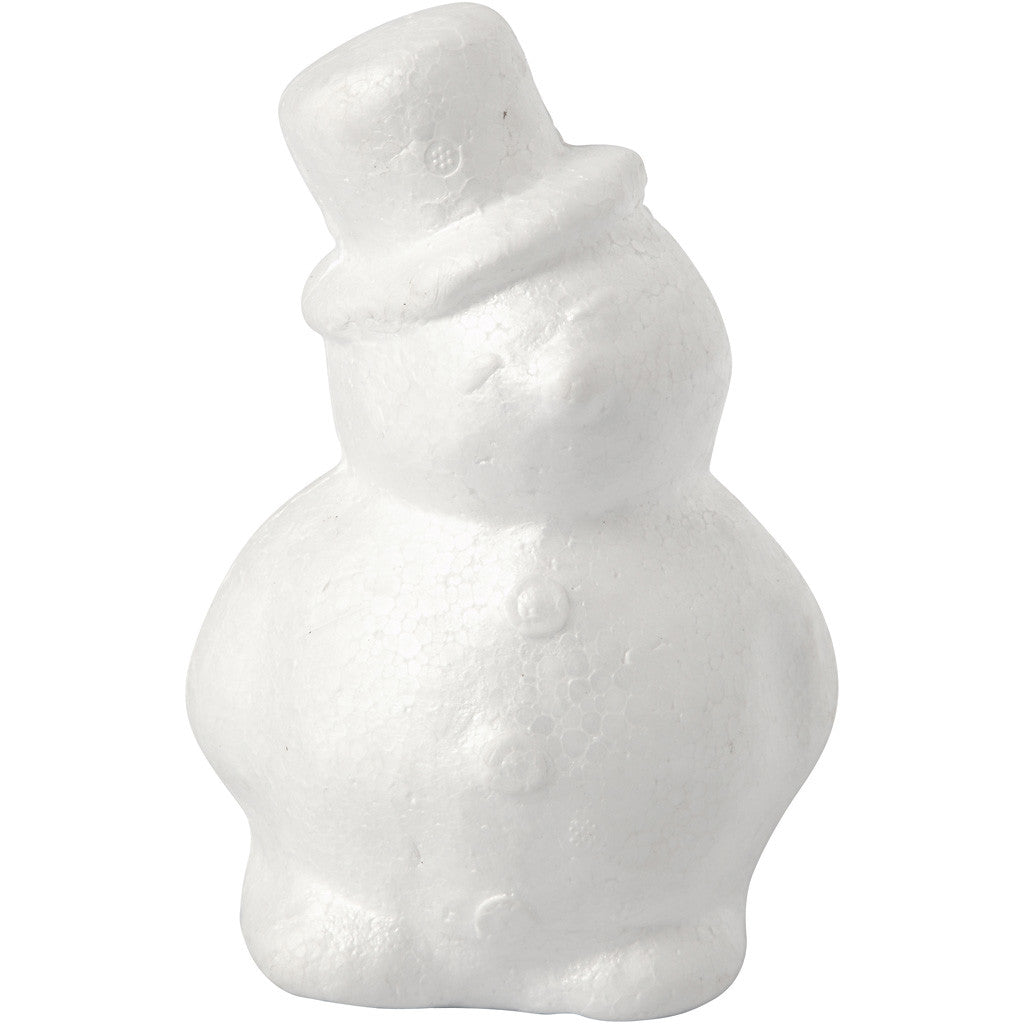 Snowman, H: 17 cm, white, 1 pc [HOB-54338]