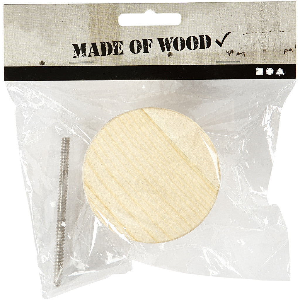 Coat Hook, round, D. 4,5 cm, dia. 7 cm, 1 pc [HOB-54405]