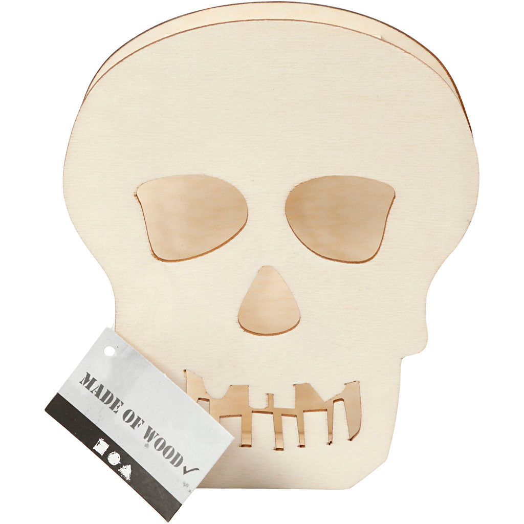 Skull, H: 13,5 cm, D. 3 cm, W: 11,5 cm, 1 pc [HOB-54415]