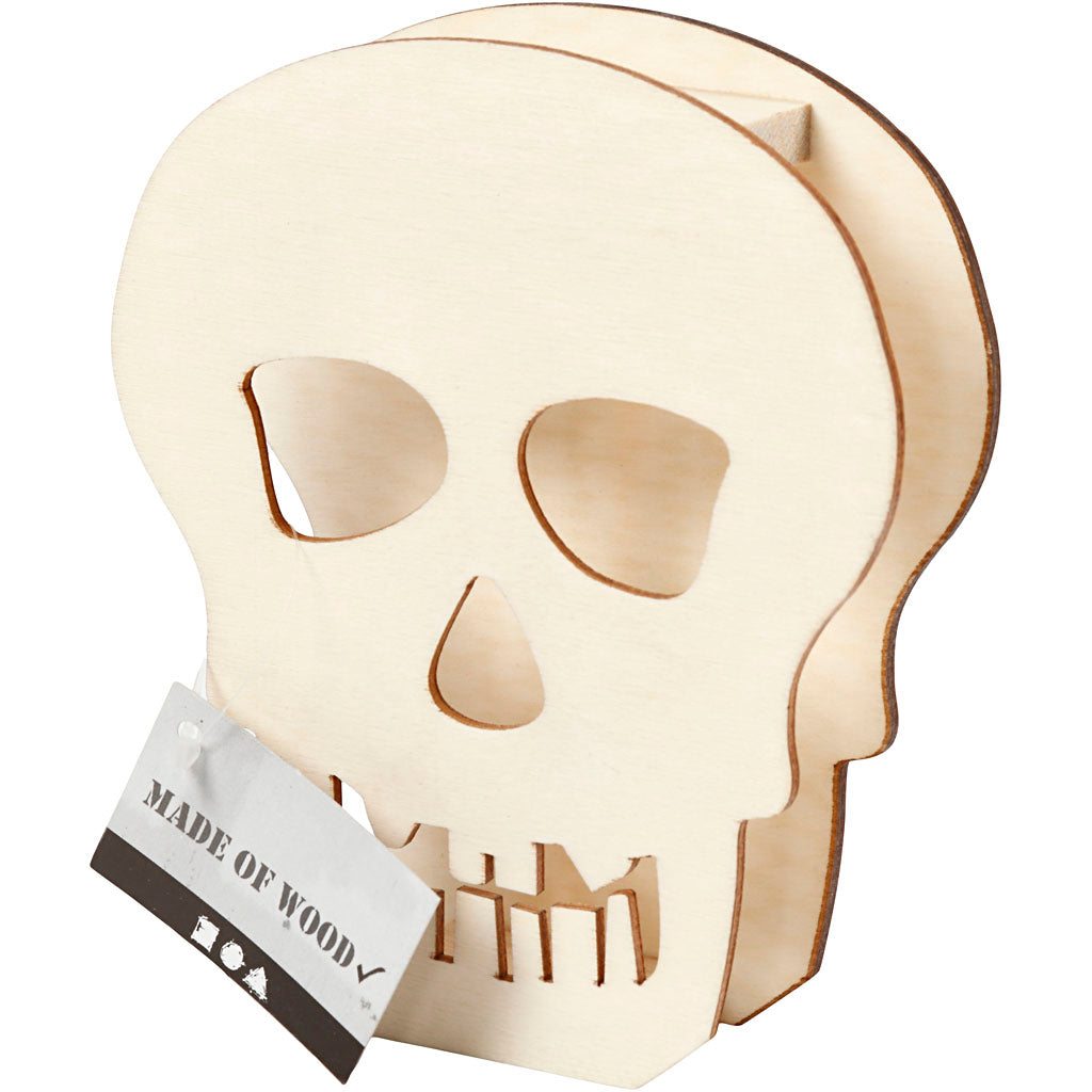 Skull, H: 13,5 cm, D. 3 cm, W: 11,5 cm, 1 pc [HOB-54415]