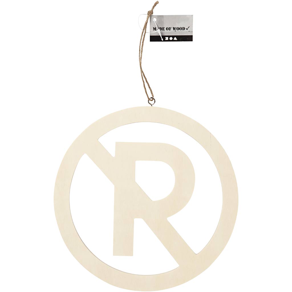 Sign, No parking, size 21,3 cm, thickness 0,9 cm, 1 pc [HOB-54454]