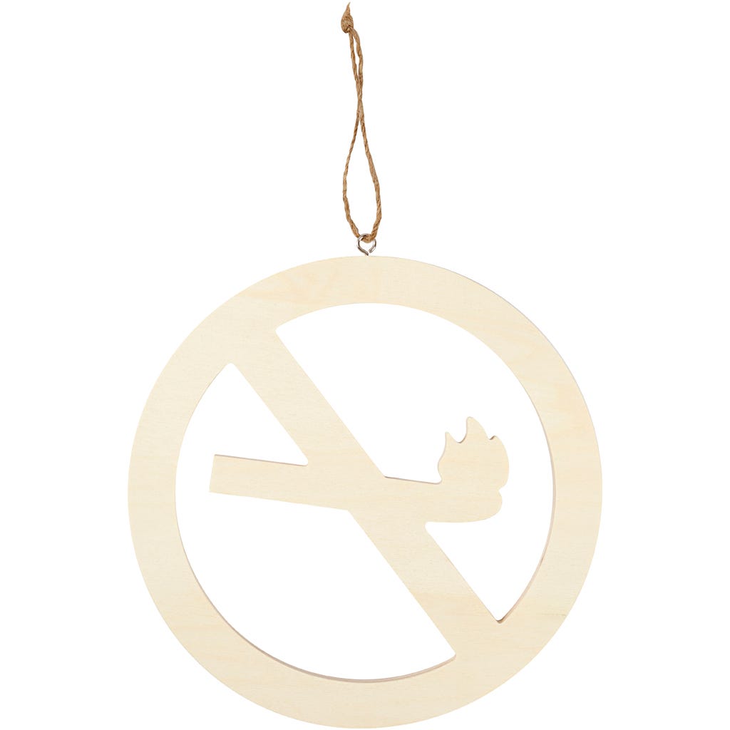 Sign, No smoking, size 21,3 cm, thickness 0,9 cm, 1 pc [HOB-54457]