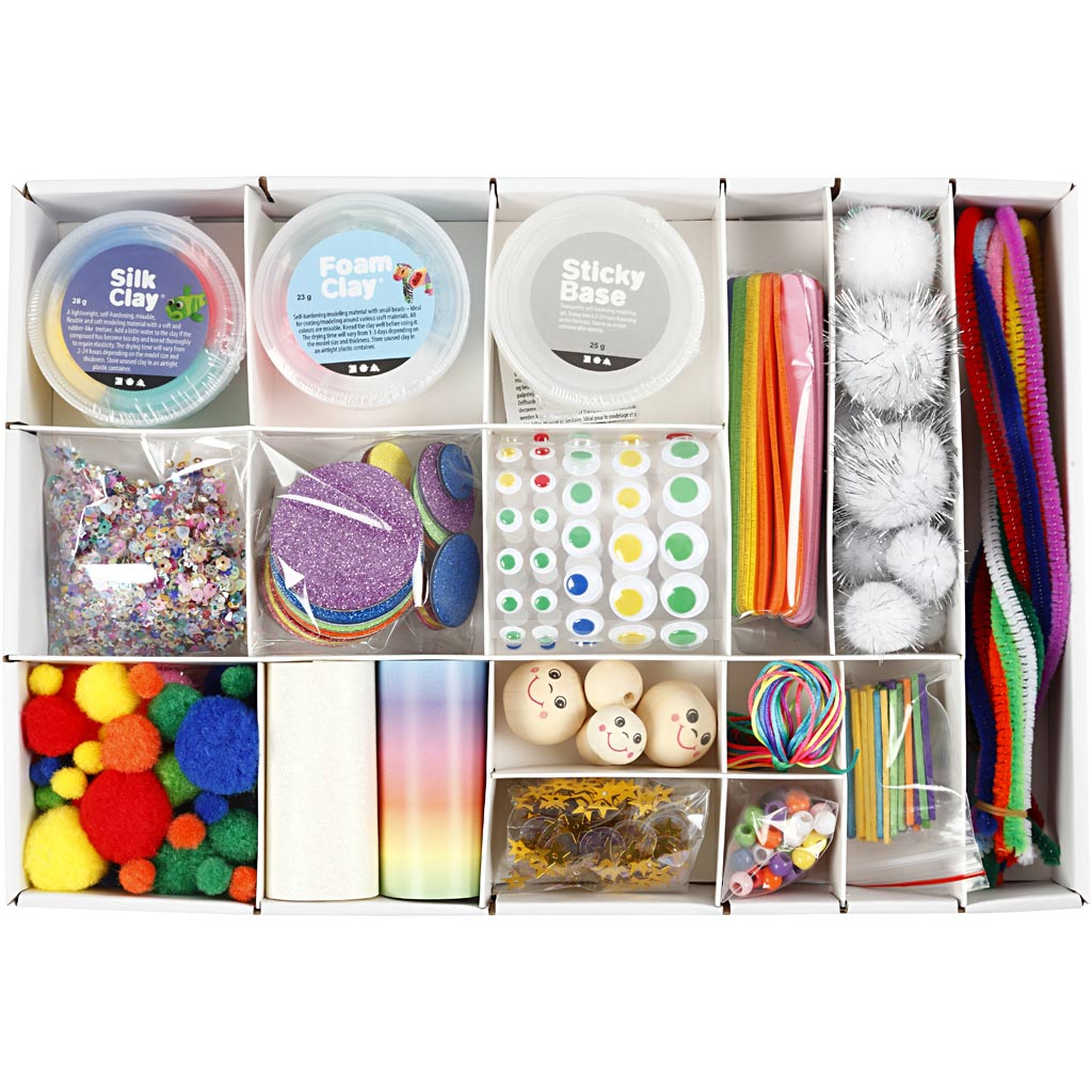 Craft Mix, Rainbow, 1 set [HOB-54461]