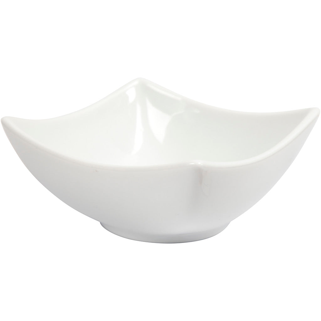 Bowl, H: 4,5 cm, dia. 10 cm, white, 2 pc/ 1 pack [HOB-555230]