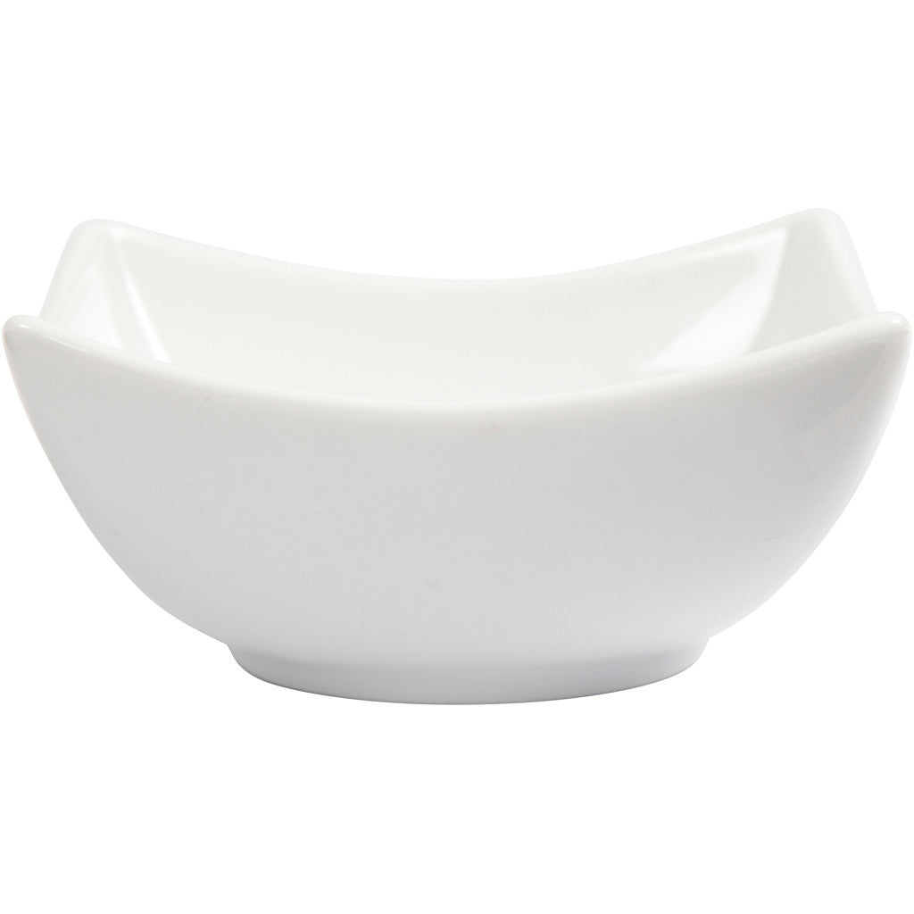 Bowl, H: 4,5 cm, dia. 10 cm, white, 2 pc/ 1 pack [HOB-555230]