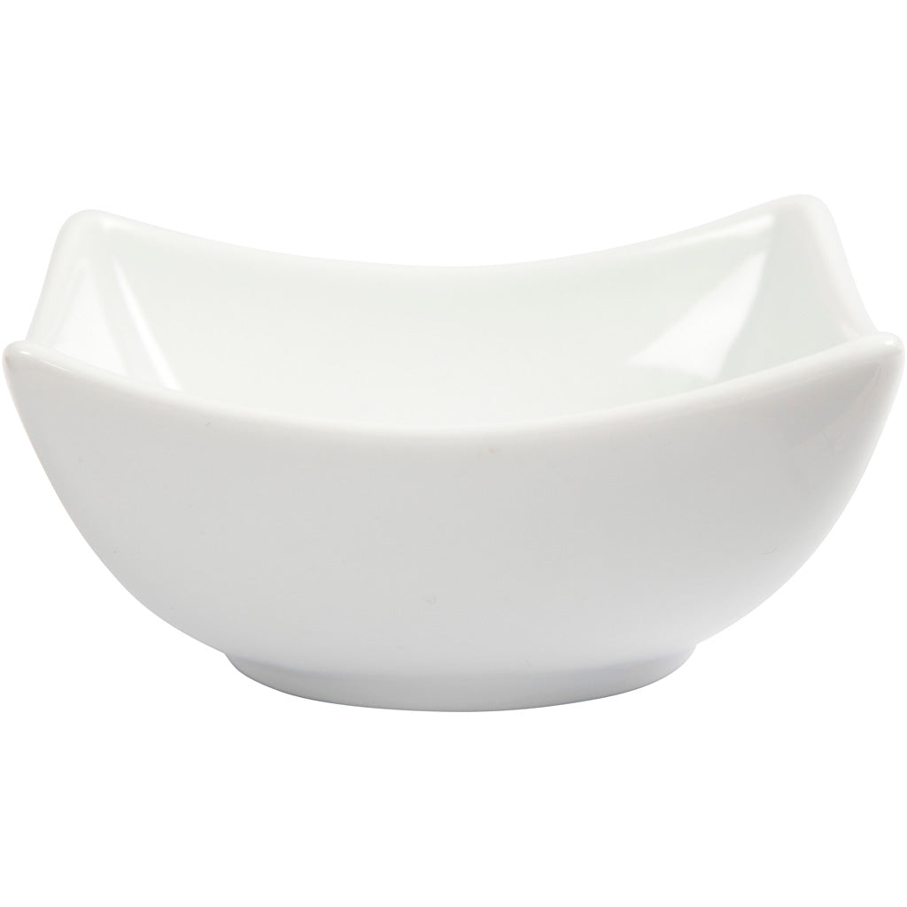 Bowl, H: 4,5 cm, dia. 10 cm, white, 2 pc/ 1 pack [HOB-555230]