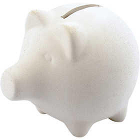 Piggy Bank, H: 9 cm, L: 11 cm, 10 pc/ 1 pack [HOB-556401]