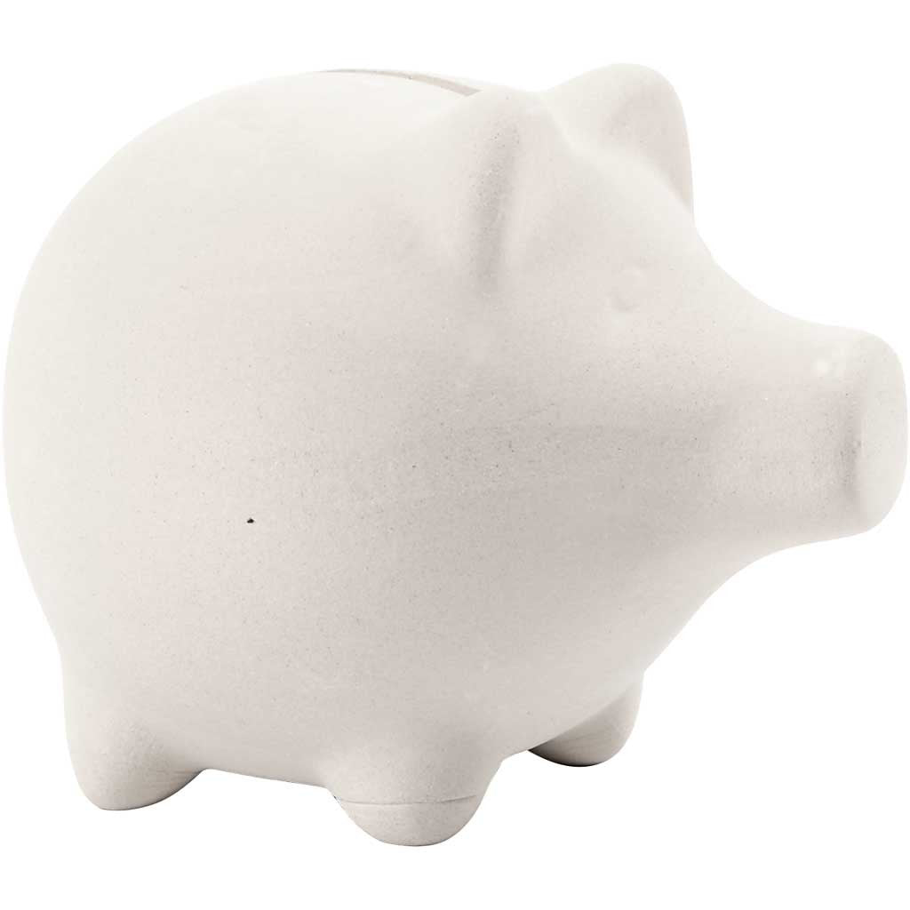 Piggy Bank, H: 9 cm, L: 11 cm, 10 pc/ 1 pack [HOB-556401]