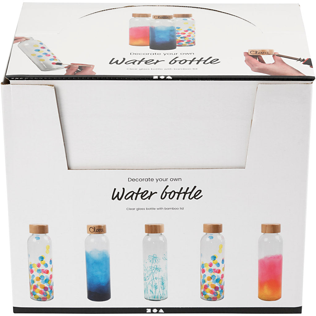 Water Bottle, H: 22 cm, dia. 6,7 cm, 500 ml, 12 pc/ 1 pack [HOB-55877]