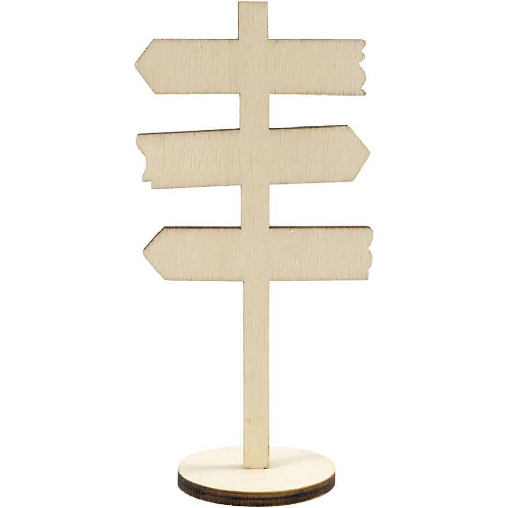 Standing signpost, H: 12 cm, W: 6 cm, 1 pc [HOB-55992]