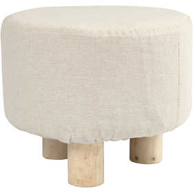 Footstool, H: 21,5 cm, dia. 26 cm, 1 pc [HOB-56119]