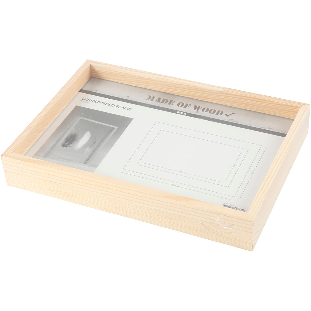 Double Frame, D. 4,5 cm, size 22,1x30,8 cm, 1 pc [HOB-56128]