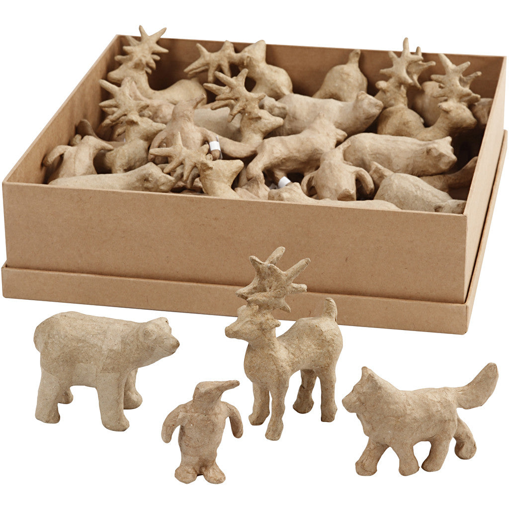 Polar Animal, H: 8-12,8 cm, L: 5,6-11,8 cm, 32 pc/ 1 pack [HOB-56194]