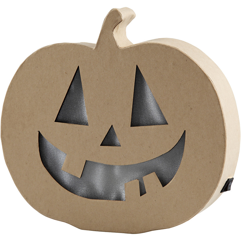 Pumpkin Light, H: 20 cm, D. 4 cm, W: 22 cm, 1 pc [HOB-56195]