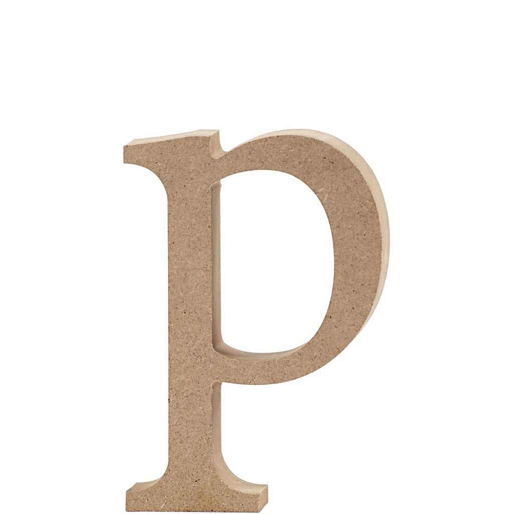 Letter, p, H: 12,8 cm, thickness 2 cm, 1 pc [HOB-56255]