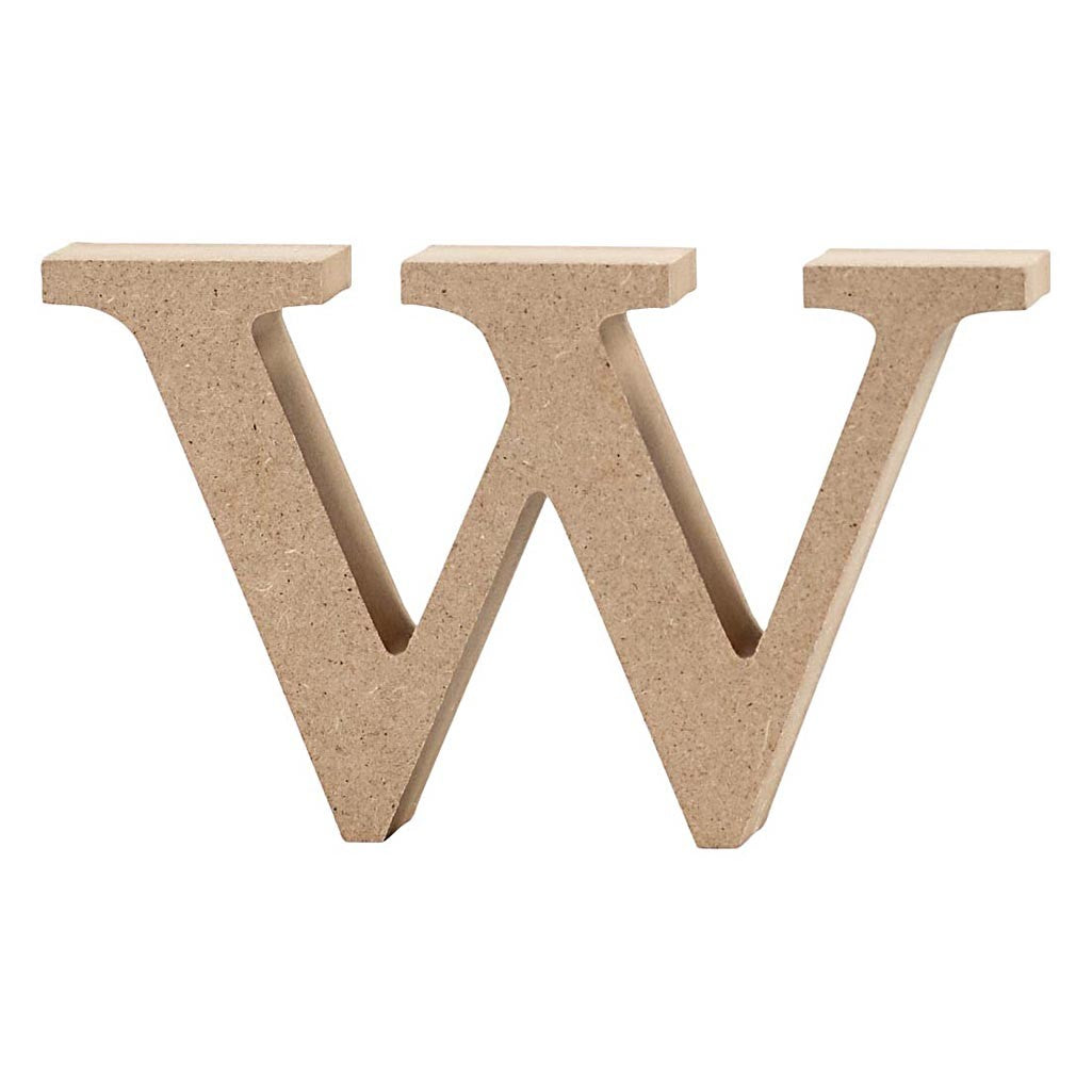 Letter, w, H: 8 cm, thickness 2 cm, 1 pc [HOB-56262]