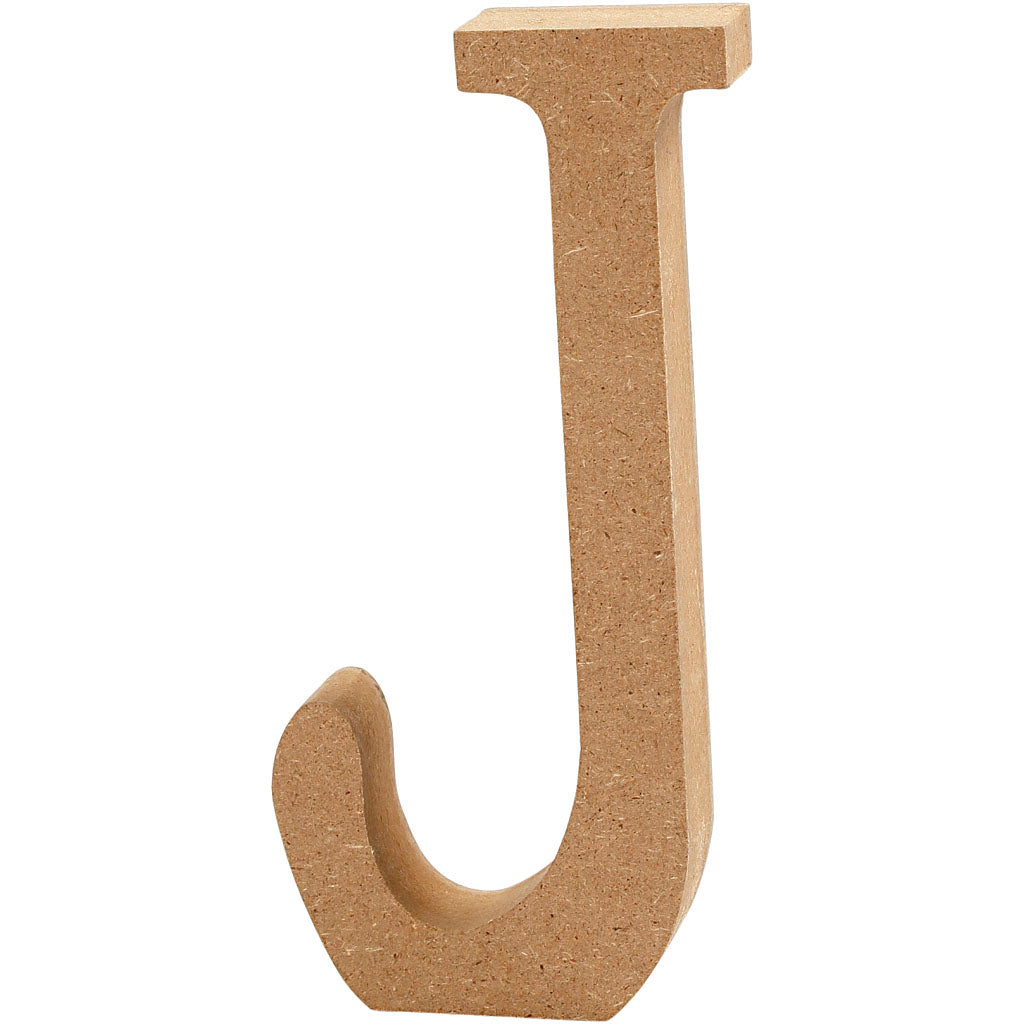 Letter, J, H: 13 cm, thickness 2 cm