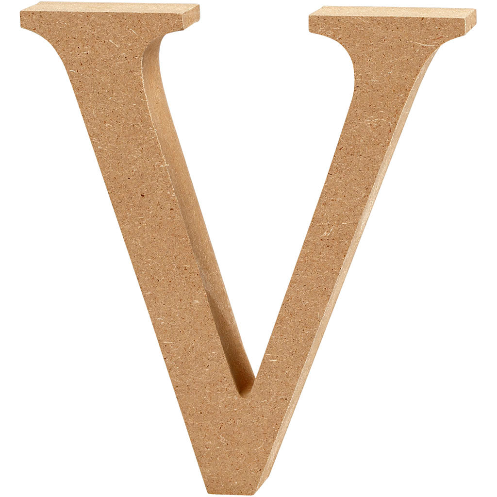 Letter, V, H: 13 cm, thickness 2 cm