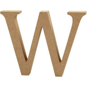 Letter, W, H: 13 cm, thickness 2 cm, 1 pc [HOB-56332]