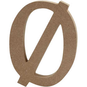 Letter, Ø, H: 13 cm, thickness 2 cm, 1 pc [HOB-56350]