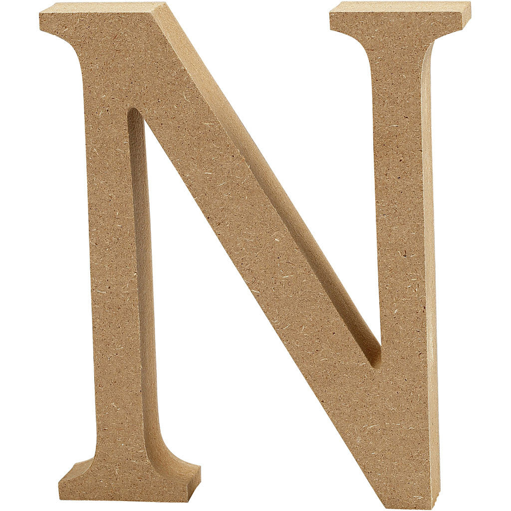 Letter, N, H: 8 cm, thickness 1,5 cm, 1 pc [HOB-56373]