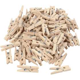 Clothes pegs, L: 25 mm, W: 3 mm, 100 pc/ 1 pack [HOB-564510]