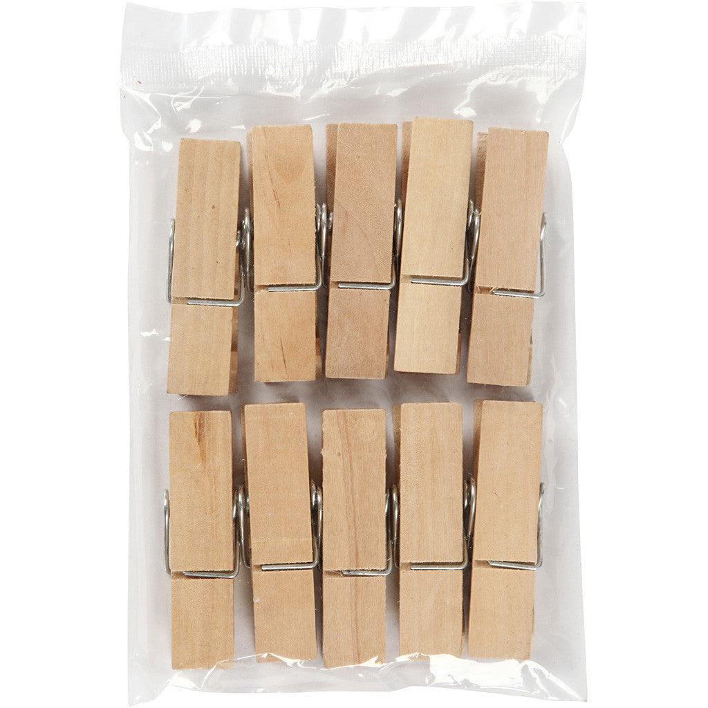 Wooden Peg, L: 7,2 cm, W: 2 cm, 10 pc/ 1 pack [HOB-564570]