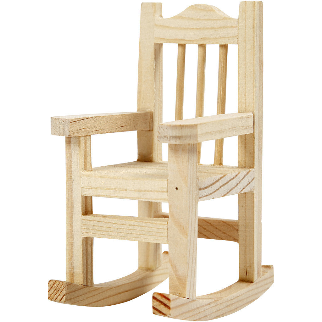 Mini Furniture, garden table, pram, chair, rocking chair, bench, H: 5,8-10,5 cm, 50 pc/ 1 pack [HOB-56473]