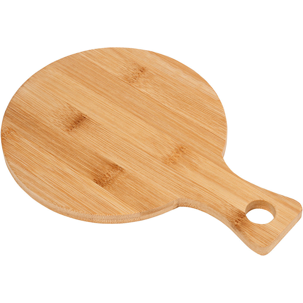 Cutting Board, H: 0,9 cm, L: 24 cm, dia. 17 cm, 1 pc [HOB-56870]