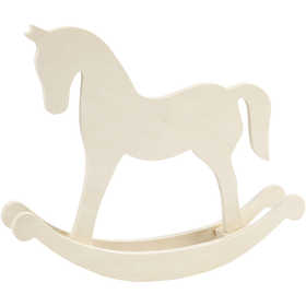Rocking horse , H: 24 cm, D. 5 cm, W: 30 cm, 1 pc [HOB-56917]
