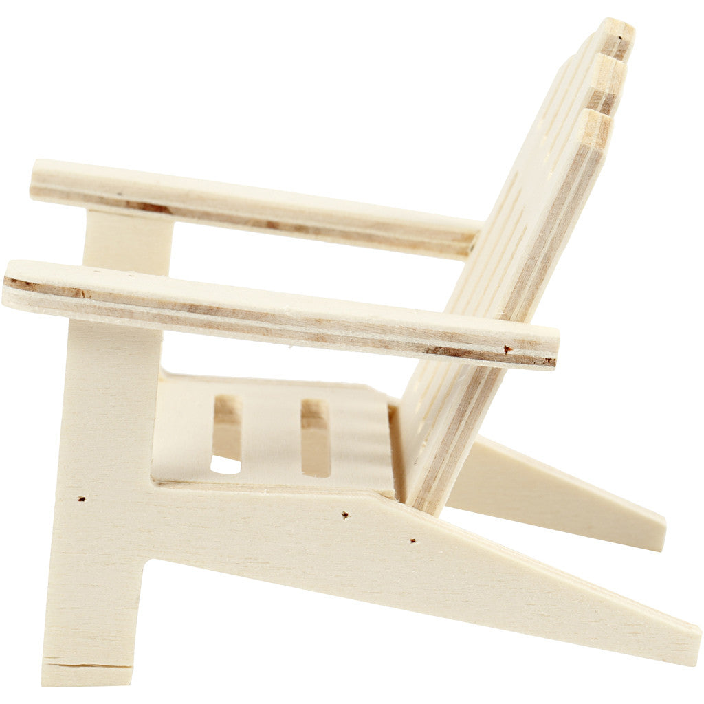 Garden Chair, H: 9 cm, D. 9 cm, W: 7,5 cm, 1 pc [HOB-56928]