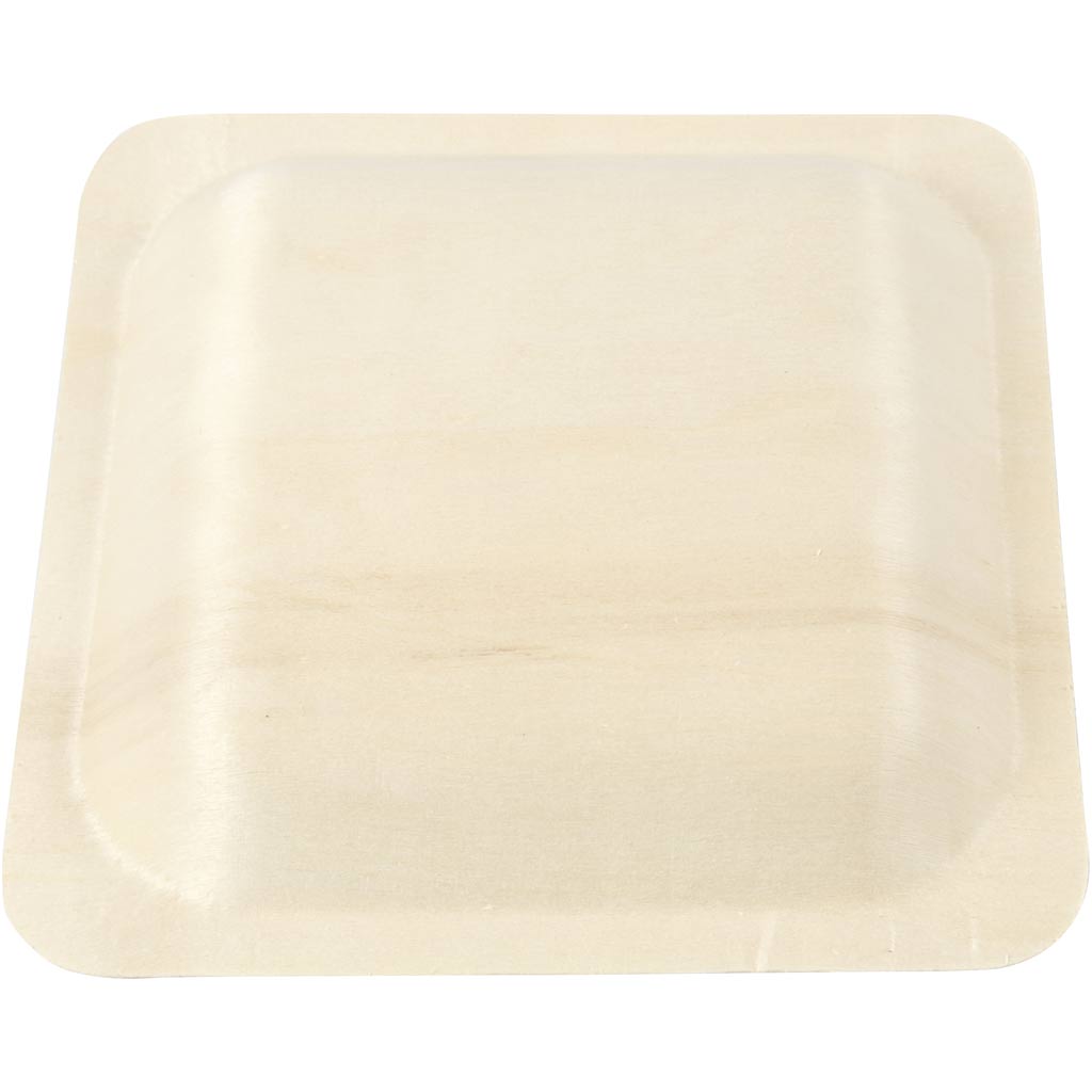 Plate, H: 2 cm, size 14x14 cm, 12 pc/ 1 pack [HOB-56940]