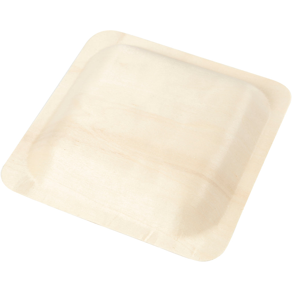 Plate, H: 2 cm, size 14x14 cm, 12 pc/ 1 pack [HOB-56940]