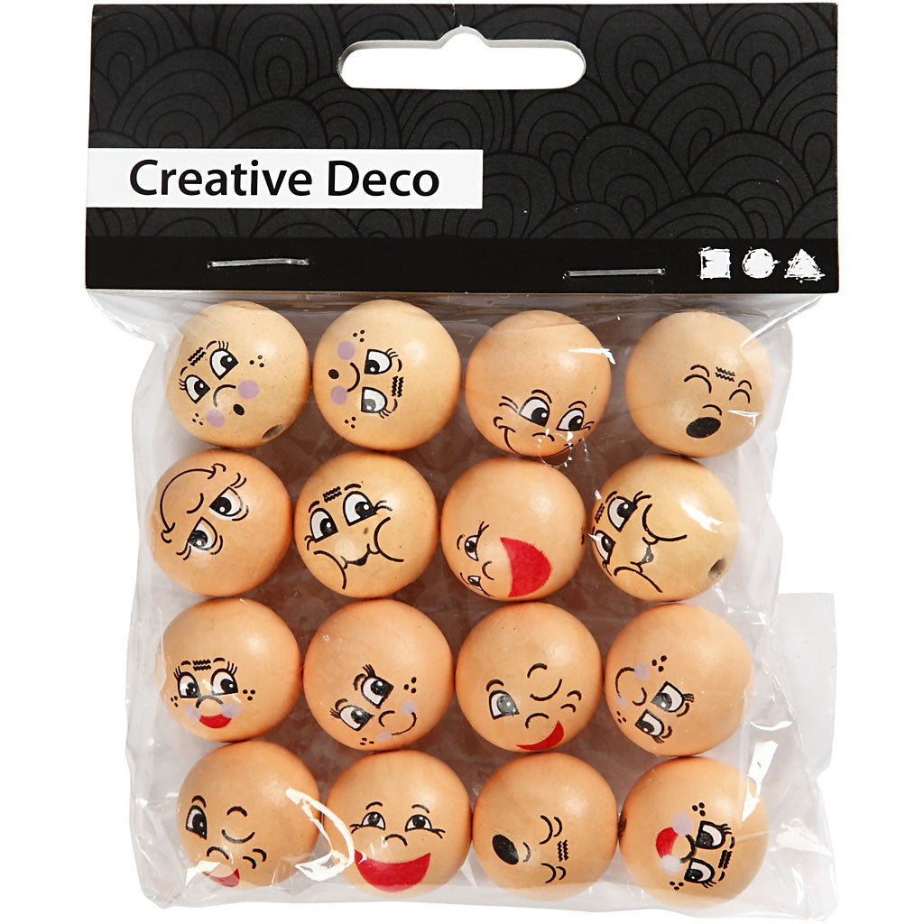 Heads, dia. 20 mm, light beige, 16 pc/ 1 pack [HOB-57094]