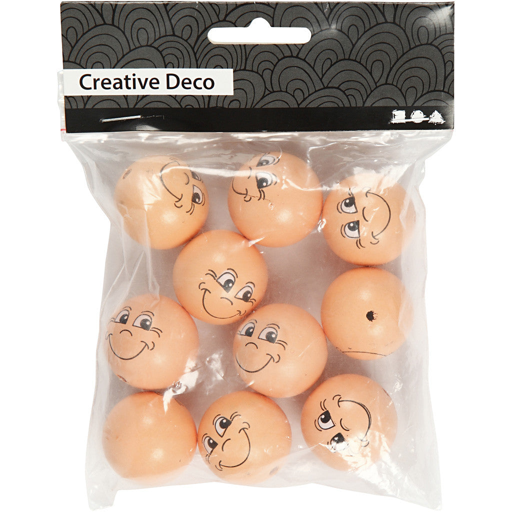 Heads, dia. 30 mm, light beige, 10 pc/ 1 pack [HOB-57099]