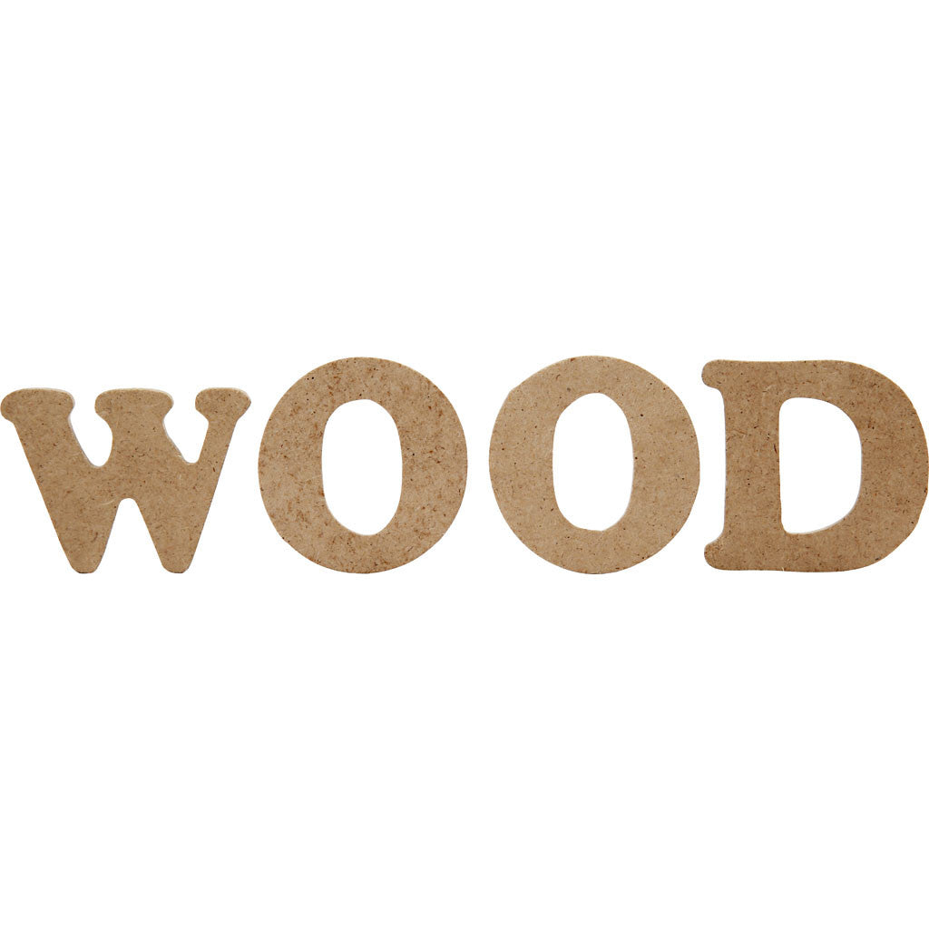 Letters and Numbers, H: 4 cm, thickness 2,5 mm, 288 pc/ 1 pack [HOB-57408]