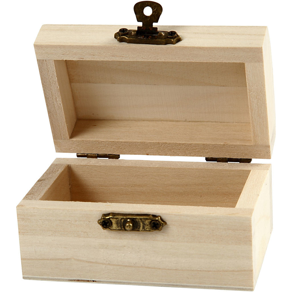 Treasure Chest, D. 4,9 cm, L: 9 cm, W: 5,2 cm, 10 pc/ 1 pack [HOB-57471]