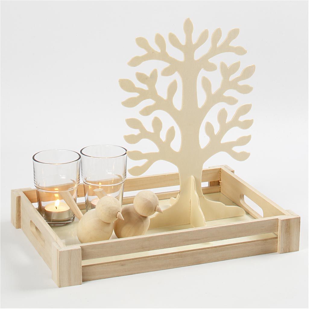 Tree, size 30x21,5 cm, thickness 2 mm, 10 pc/ 1 pack [HOB-57483]